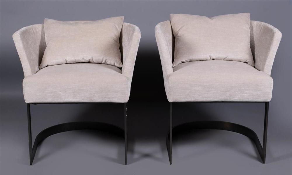 PAIR OF CONTEMPORARY BRUSHED