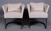 PAIR OF CONTEMPORARY BRUSHED M