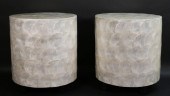 PAIR OF CONTEMPORARY CAPIZ SHE