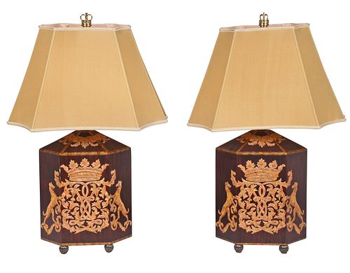 PAIR OF CONTEMPORARY CARVED AND