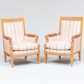 PAIR OF CONTEMPORARY CARVED AN