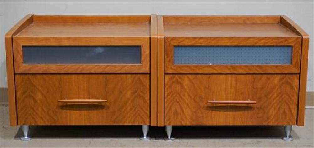 PAIR OF CONTEMPORARY CHERRY