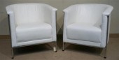 PAIR OF CONTEMPORARY CHROME AN