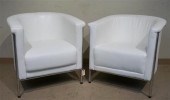 PAIR OF CONTEMPORARY CHROME AN