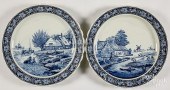 PAIR OF CONTEMPORARY DELFT CHA