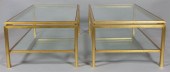 PAIR OF CONTEMPORARY GOLD PAIN