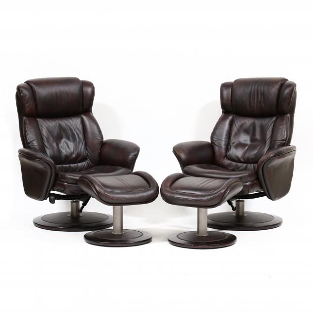 PAIR OF CONTEMPORARY LOUNGE