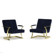 PAIR OF CONTEMPORARY LOUNGE CH