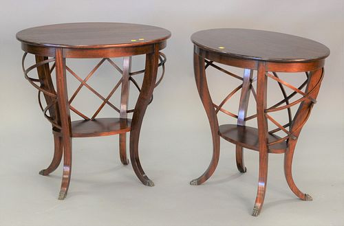 PAIR OF CONTEMPORARY MAHOGANY