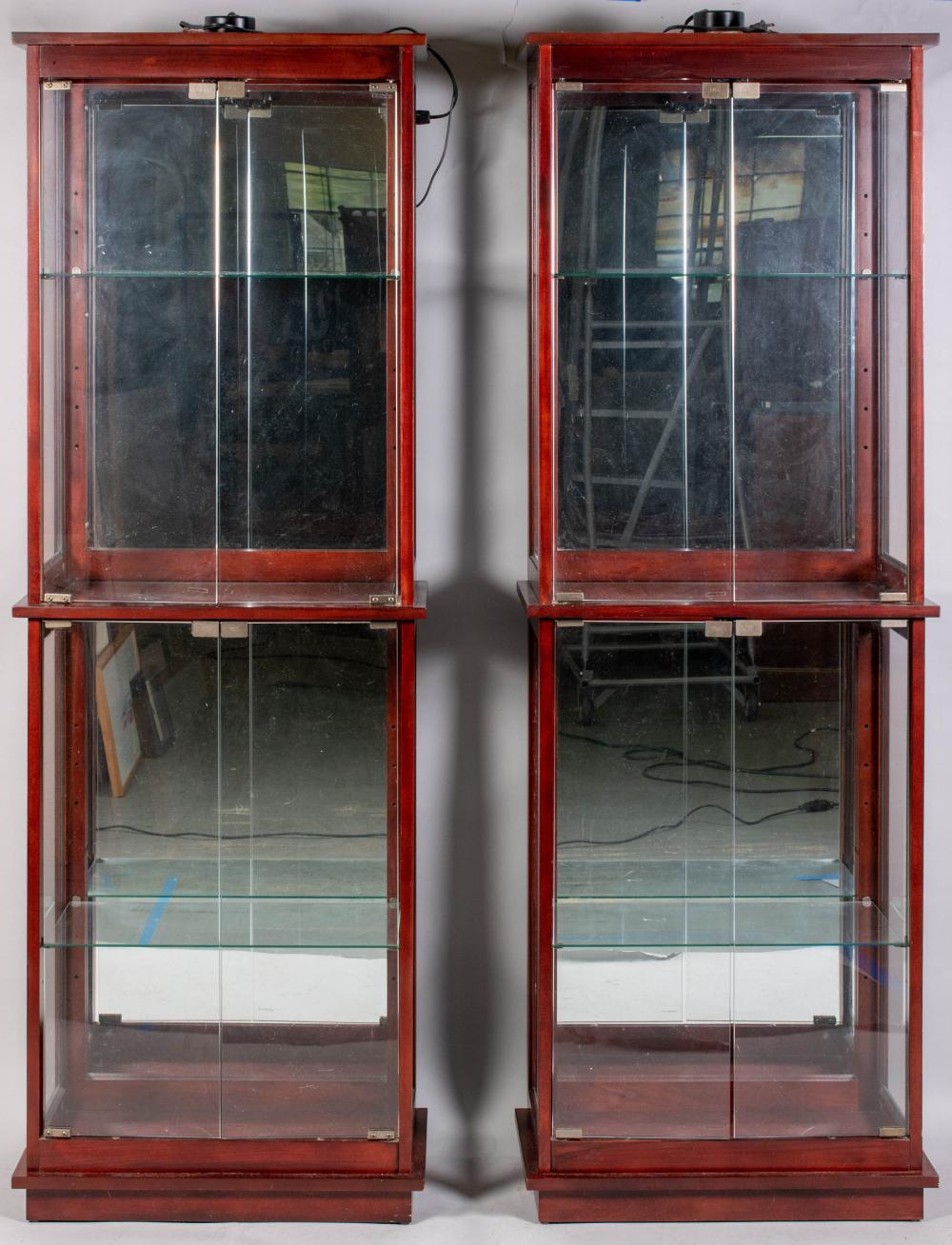 PAIR OF CONTEMPORARY MAHOGANY