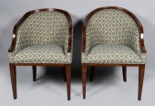 PAIR OF CONTEMPORARY MAHOGANY