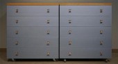 PAIR OF CONTEMPORARY SILVERED