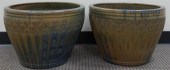PAIR OF CONTEMPORARY SLIP-GLAZ