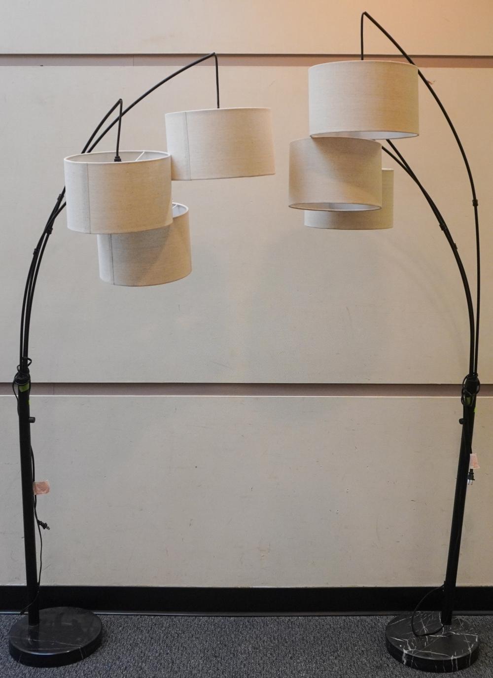 PAIR OF CONTEMPORARY THREE LIGHT