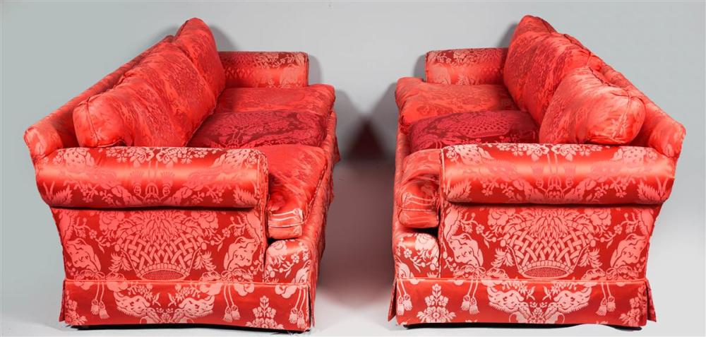 PAIR OF CONTEMPORARY THREE-SEAT