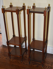 PAIR OF CONTEMPORARY THREE TIE