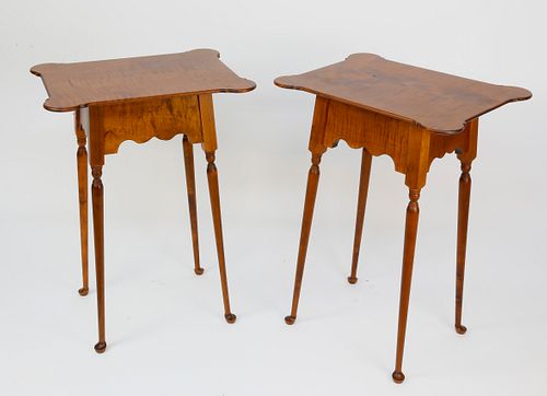 PAIR OF CONTEMPORARY TIGER MAPLE