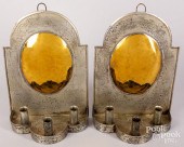 PAIR OF CONTEMPORARY TIN AND B