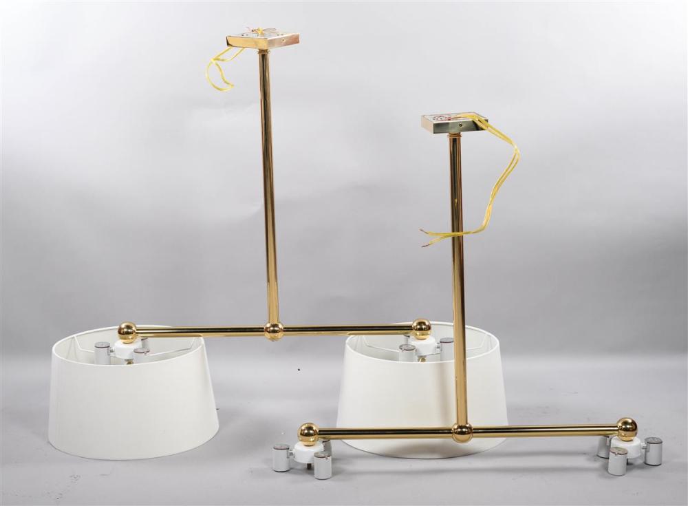 PAIR OF CONTEMPORARY TWO-LIGHT POOL
