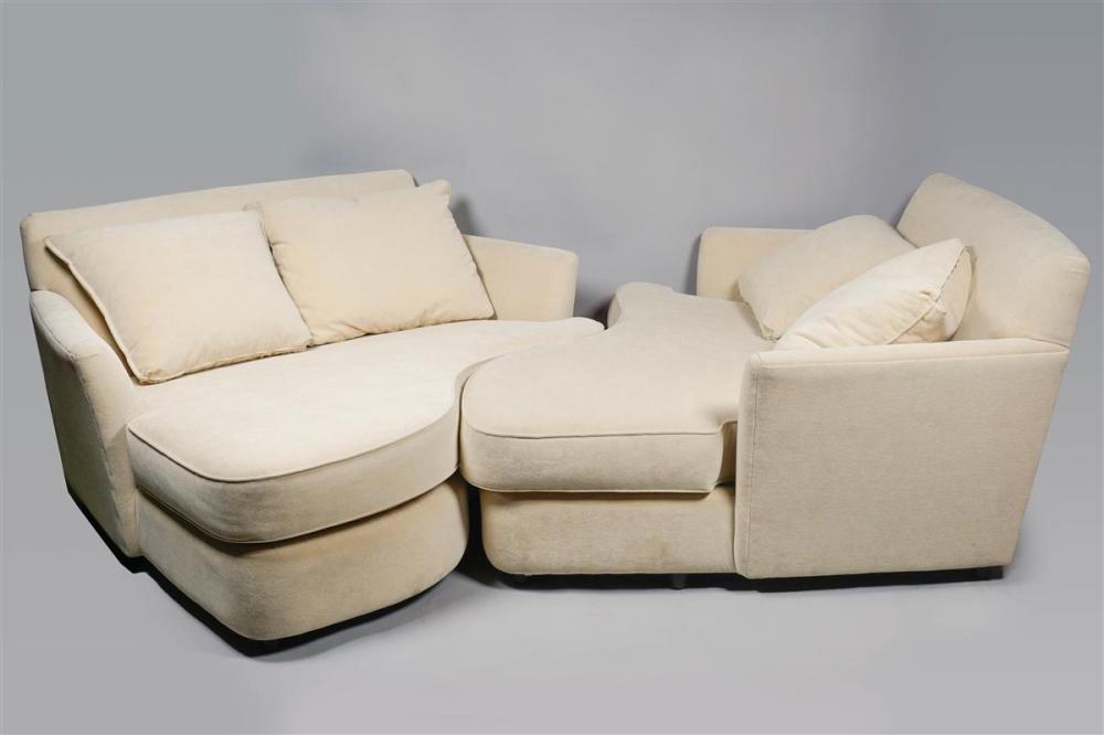 PAIR OF CONTEMPORARY UPHOLSTERED