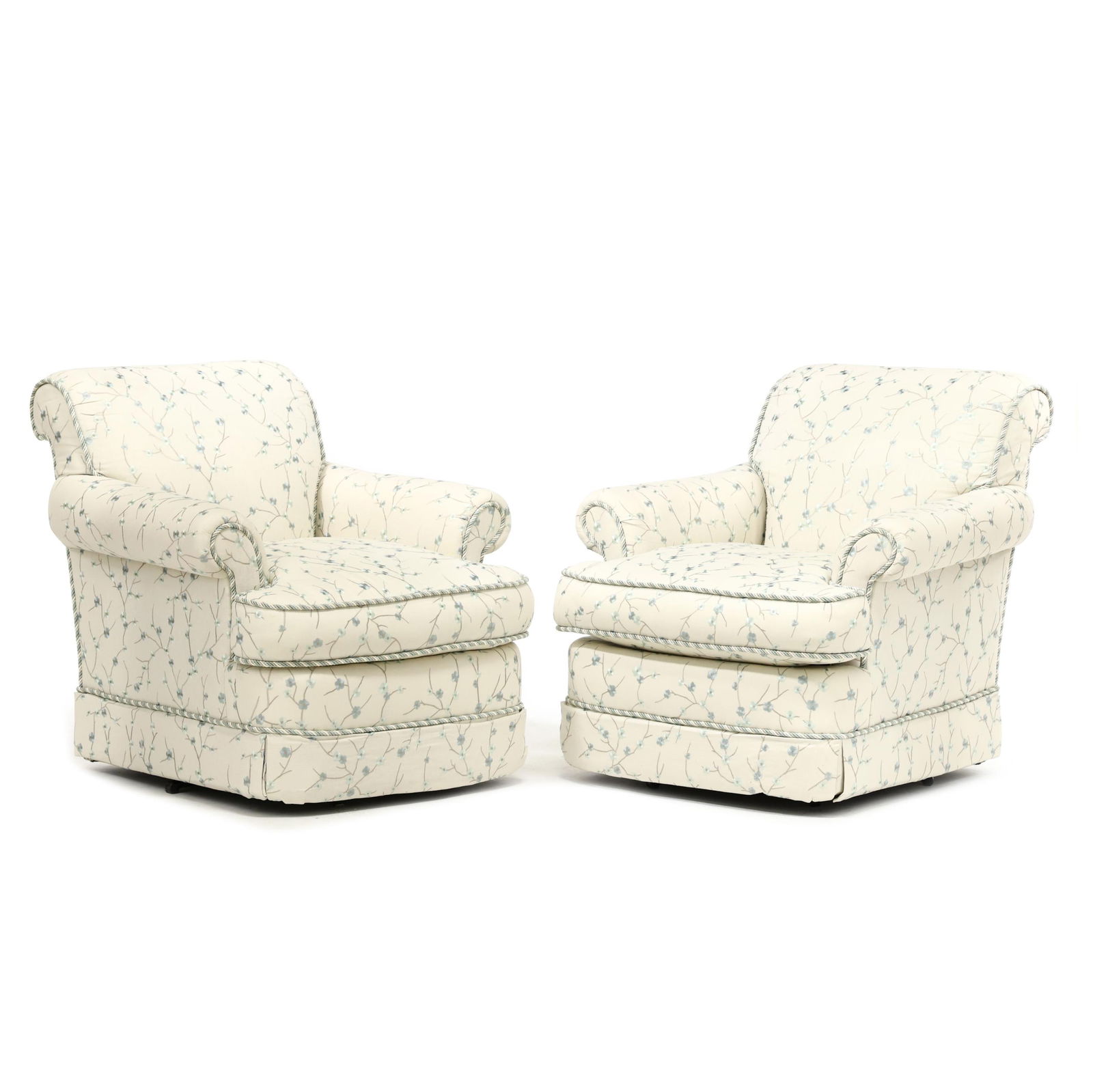 PAIR OF CONTEMPORARY UPHOLSTERED
