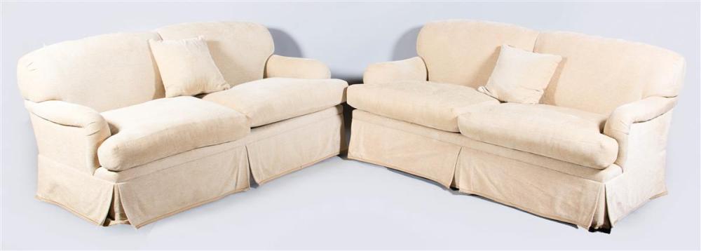PAIR OF CONTEMPORARY UPHOLSTERED