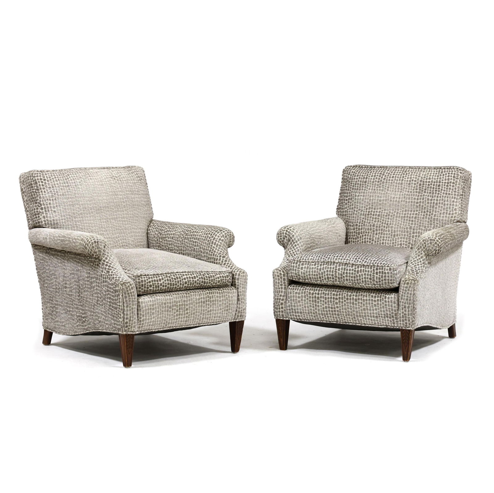 PAIR OF CONTEMPORARY UPHOLSTERED