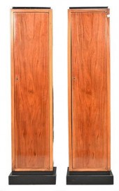 PAIR OF CONTEMPORARY WALNUT PE