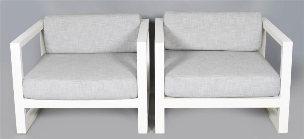 PAIR OF CONTEMPORARY WHITE