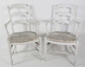PAIR OF CONTEMPORARY WHITEWASH