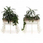 PAIR OF CONTEMPORARY WIREWORK