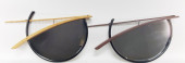 PAIR OF CONTEMPORARY WOOD AND