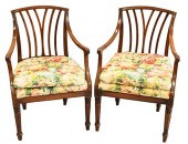 PAIR OF CONTINENTAL ARMCHAIRSP