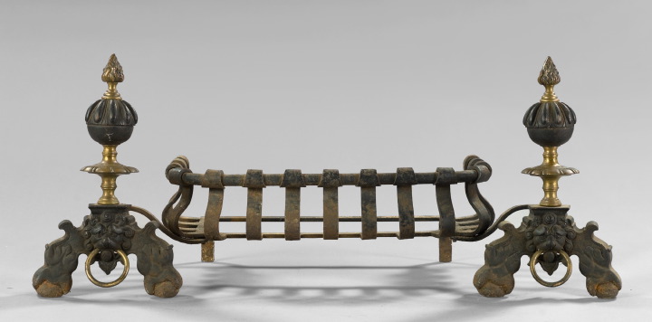Pair of Continental Brass-Mounted