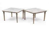 PAIR OF CONTINENTAL BRASS SIDE