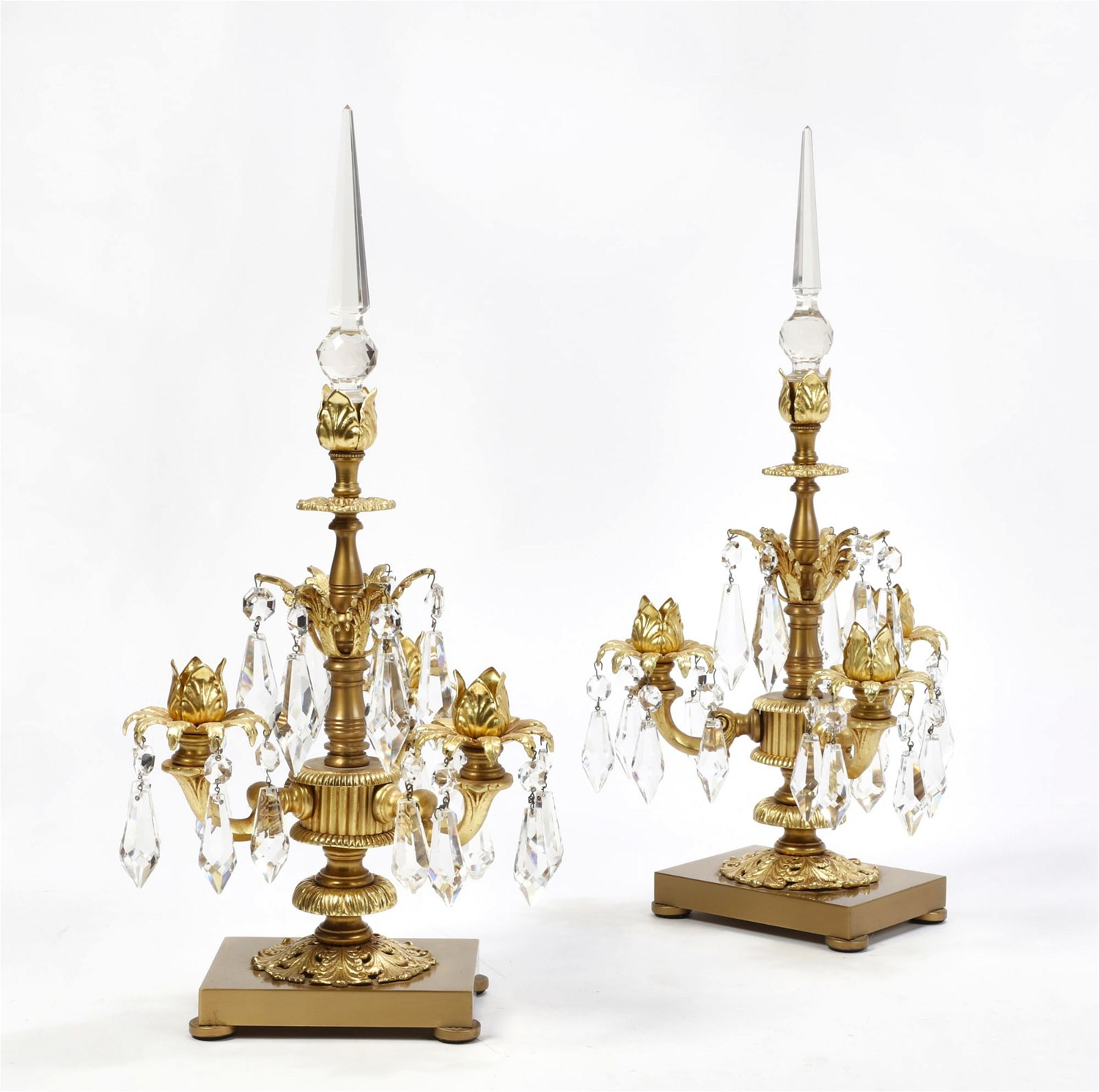PAIR OF CONTINENTAL BRONZE AND 
