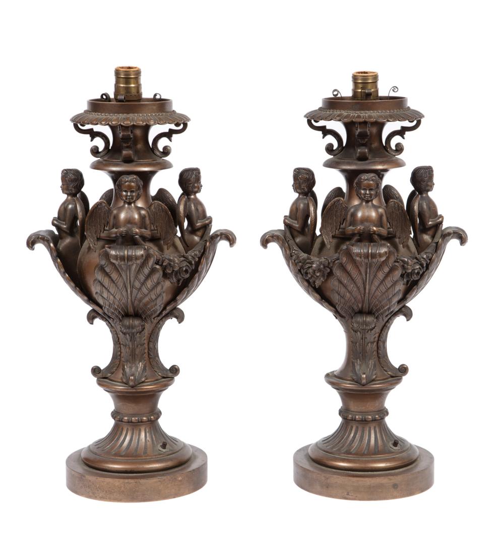 PAIR OF CONTINENTAL BRONZE