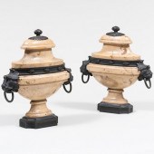 PAIR OF CONTINENTAL BRONZE-MOU