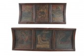 PAIR OF CONTINENTAL CARVED & P