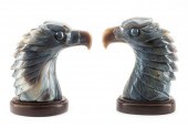 PAIR OF CONTINENTAL CARVED AGA