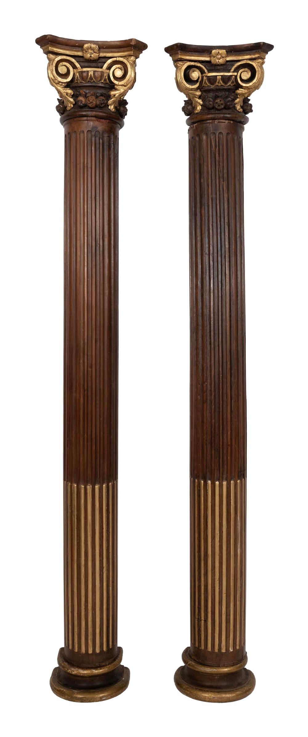 PAIR OF CONTINENTAL CARVED AND GILT