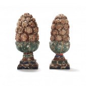 PAIR OF CONTINENTAL CARVED AND