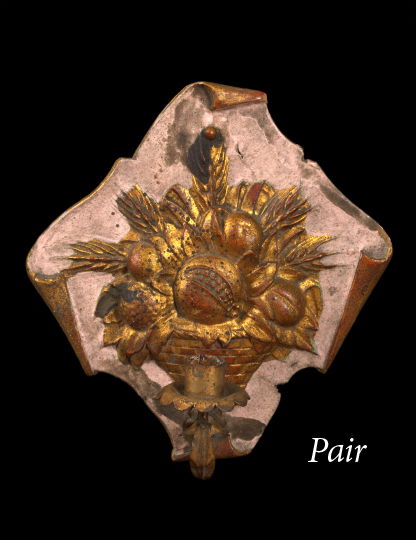 Pair of Continental Carved, Blush
