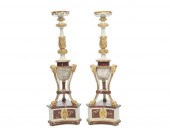 PAIR OF CONTINENTAL CARVED FAU