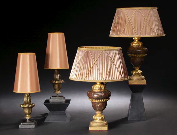 Pair of Continental Carved Giltwood