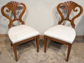PAIR OF CONTINENTAL CARVED MAH
