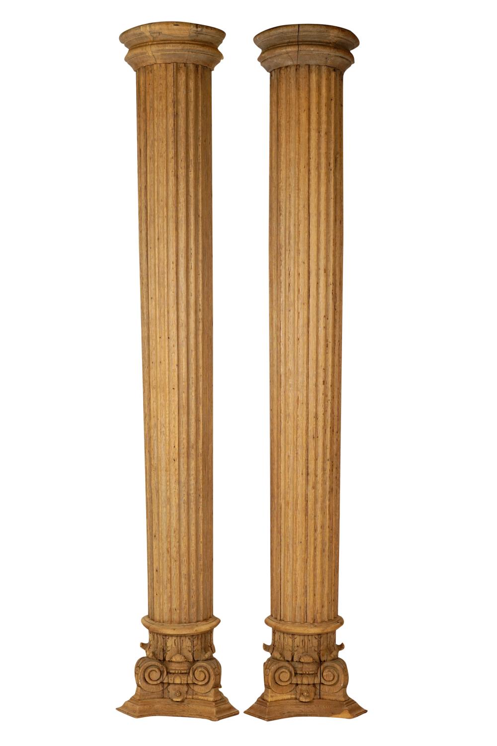 PAIR OF CONTINENTAL CARVED OAK