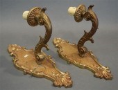 PAIR OF CONTINENTAL CAST BRASS
