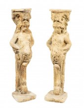 PAIR OF CONTINENTAL CAST STONE