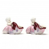 PAIR OF CONTINENTAL DOLPHIN AN
